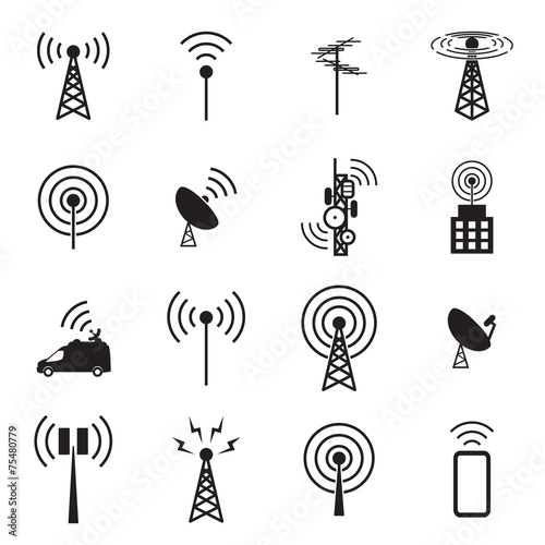 Antenna icon set