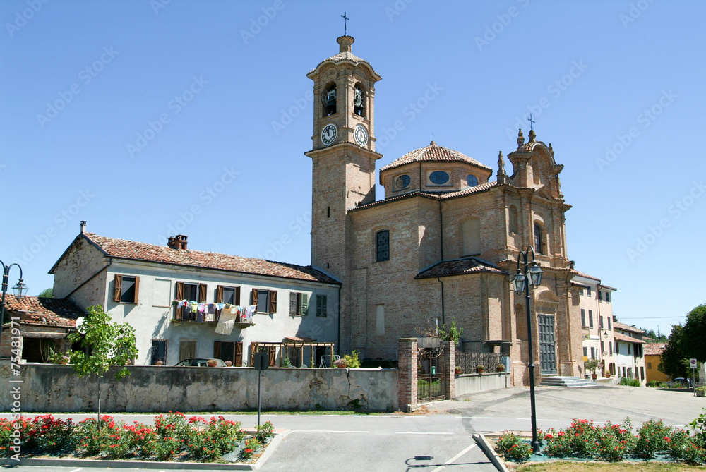 The church of San Grato at Penango on Piedmont