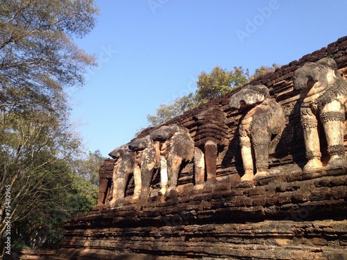 Ancient temple at Kampangphet Historic park, Thailand photo