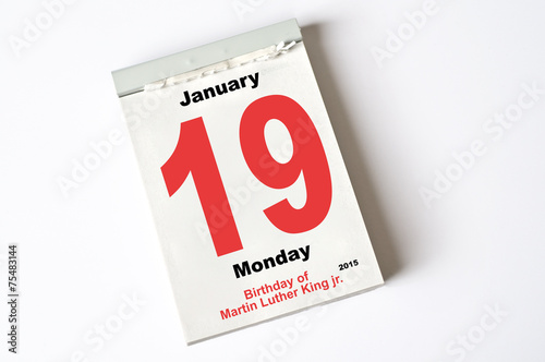 19. January 2015 Martin Luther King's Birthday