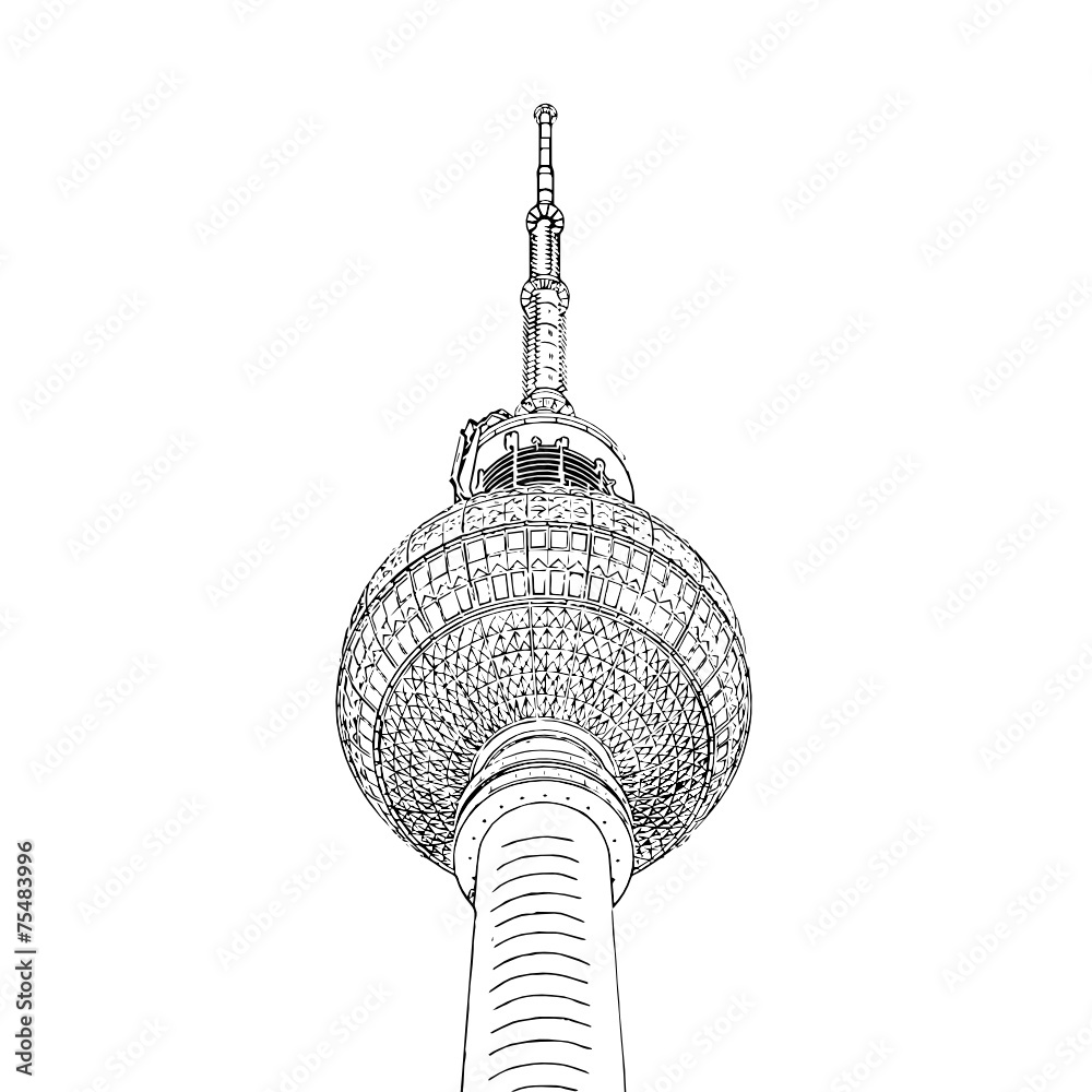 Naklejka premium Fernsehturm Berlin