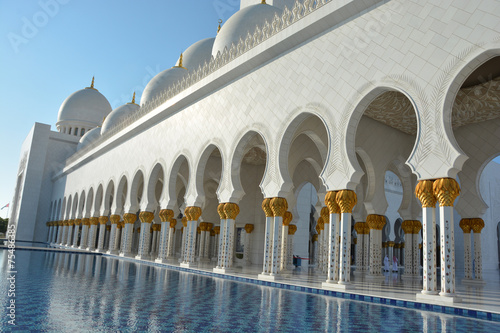 Sheikh Zayed Mosque in Abu Dhabi, UAE