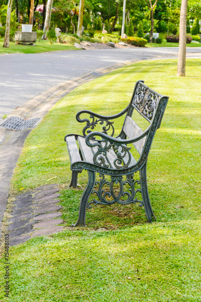 bench in the green park