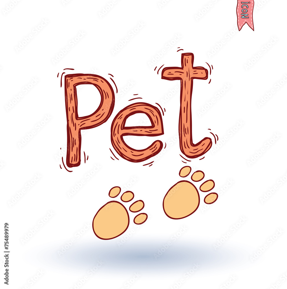 Obraz premium dog icon - illustration.