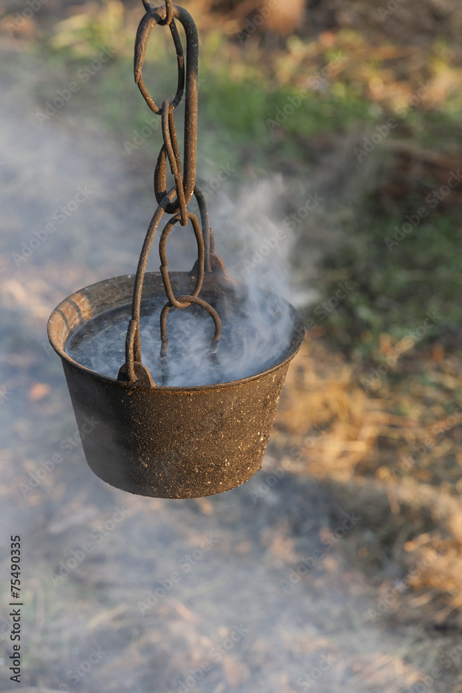 old pot on fire old pot on fire