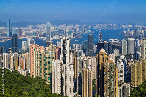 Modern city, Hong Kong, China. © hxdyl