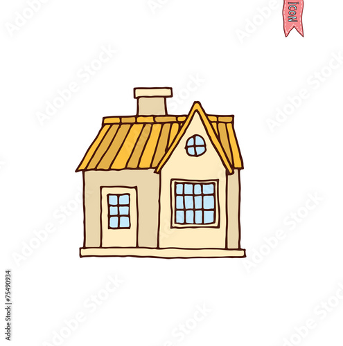 House icon, vector illustration.
