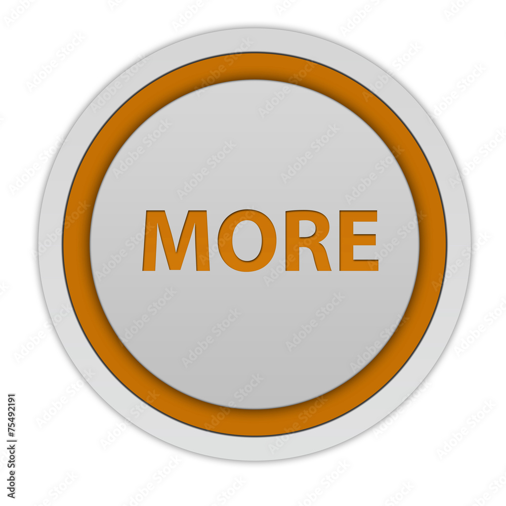 More circular icon on white background More circular icon on white background