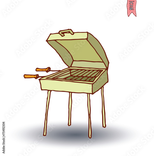 barbecue, vector illustration