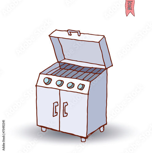barbecue, vector illustration