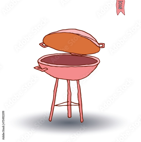barbecue, vector illustration