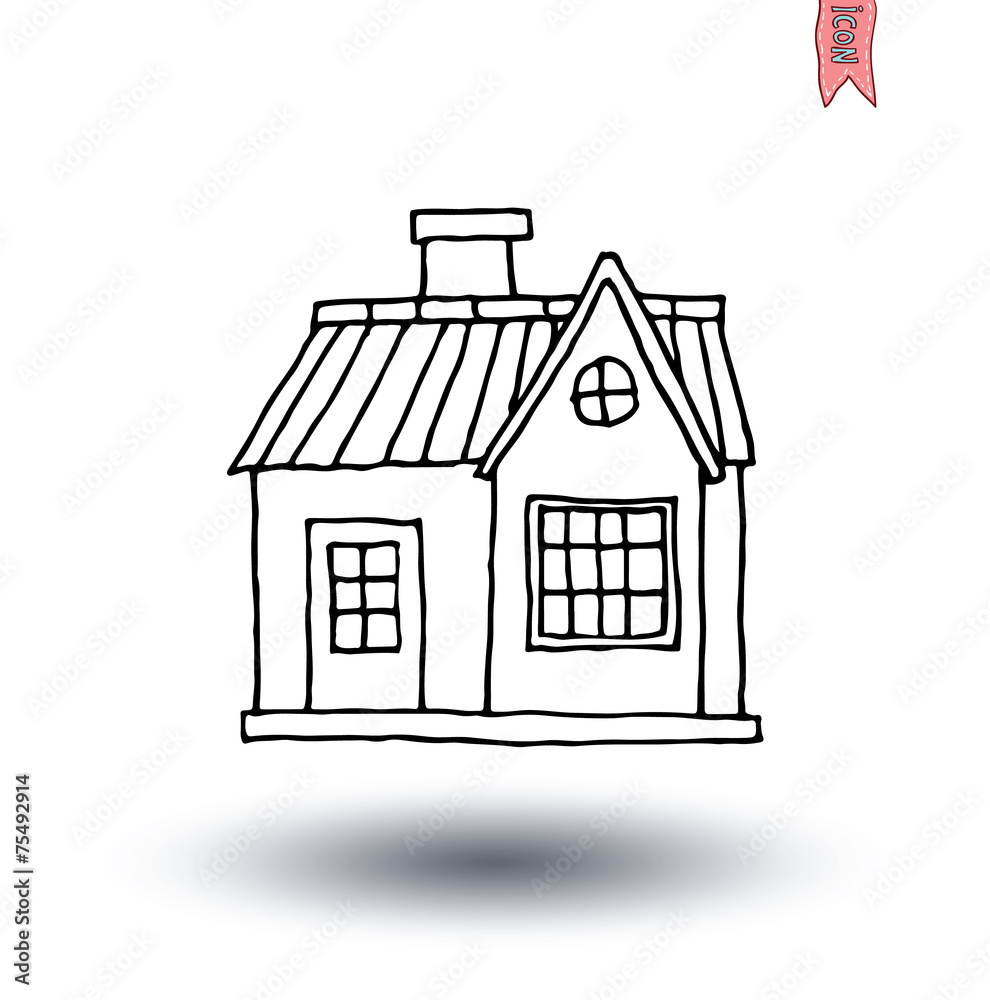 House icon, vector illustration.