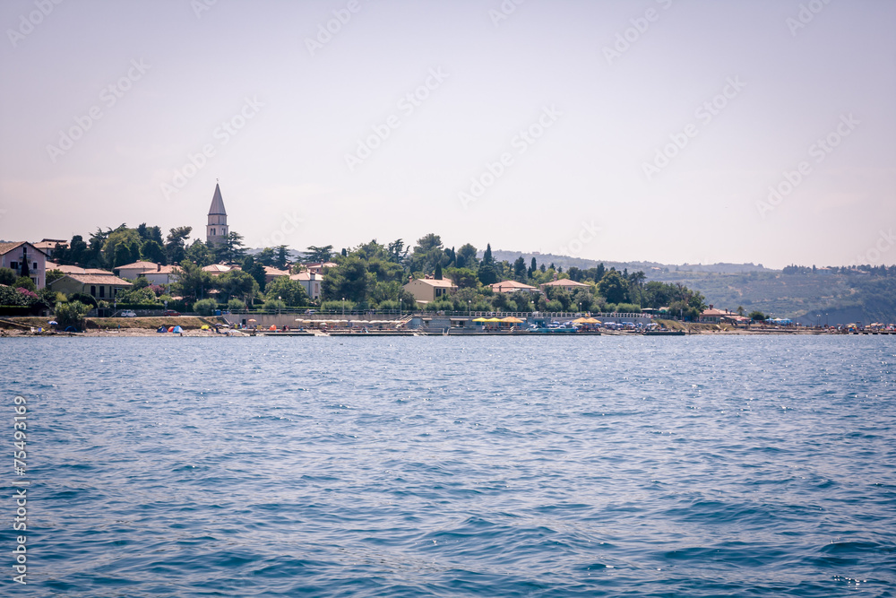 Fototapeta premium beautiful coastline in Slovenia near Piran