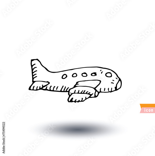plane, vector illustration.