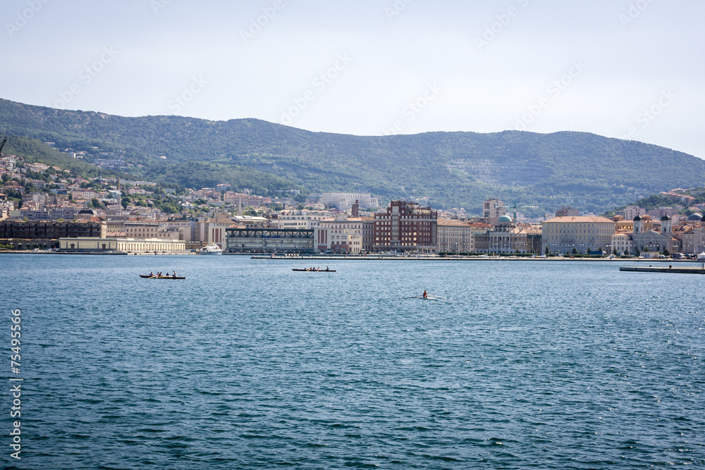 The sea view on the coastilne in Italy near Trieste The sea view on the coastilne in Italy near Trieste
