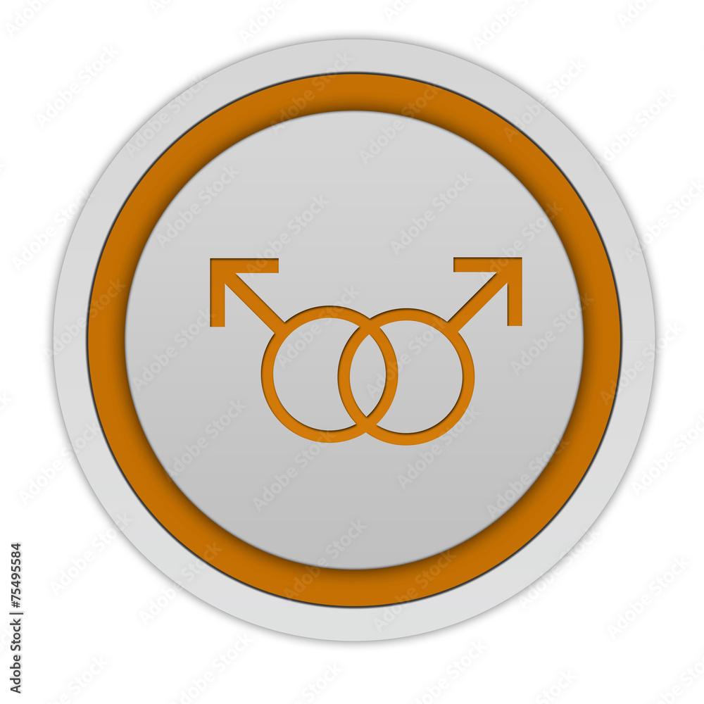 Guy circular icon on white background Guy circular icon on white background