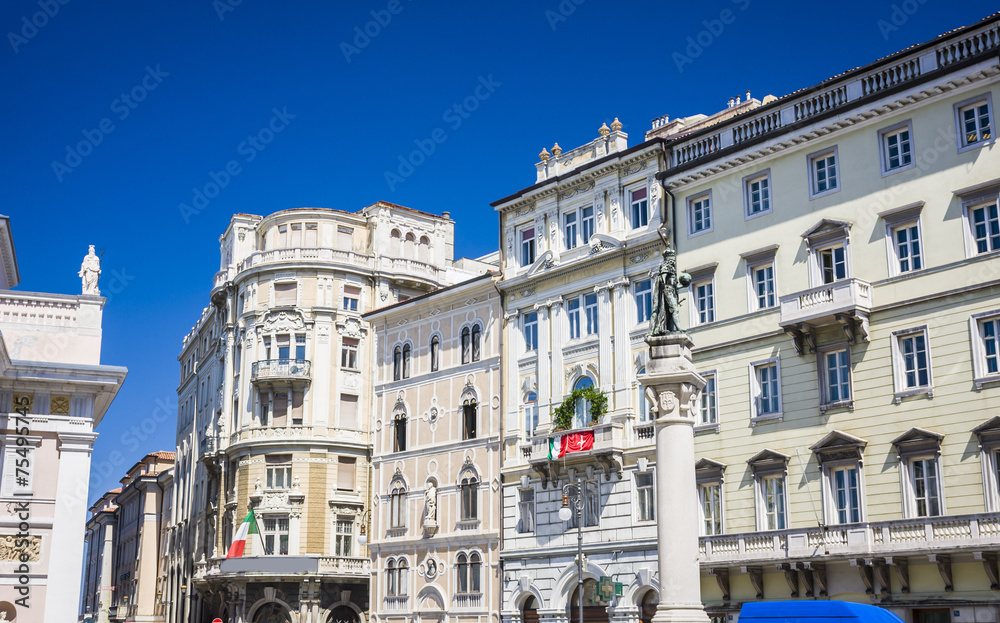 Obraz premium Beautiful architecture, and buildings of Trieste, Italy