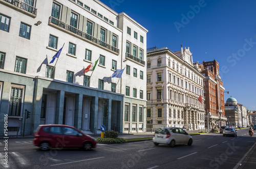 Beautiful architecture, and buildings of Trieste, Italy 