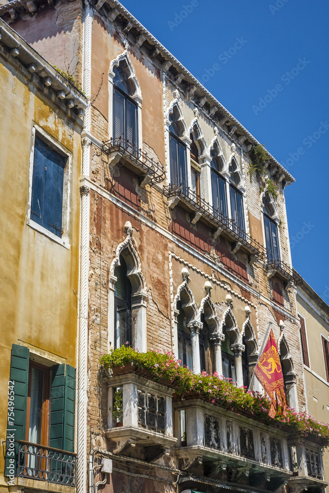 street in historic Venice, Italy -close-up