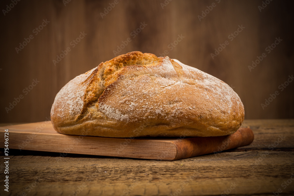 white bread over wooden background white bread over wooden background