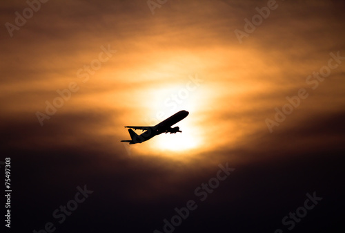 Airplane taking off, Frankfurt, Germany © robertdering