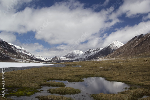Barskoon valley in Kyrgyzstan  Tien Shan mountains