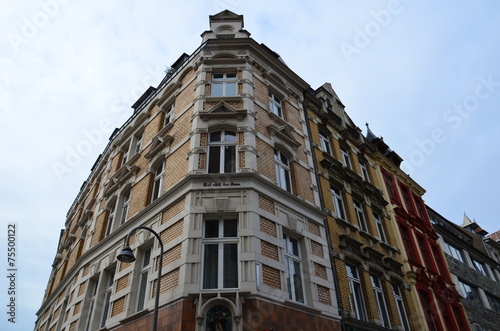 Bâtiment d'angle, Cologne, Allemagne 