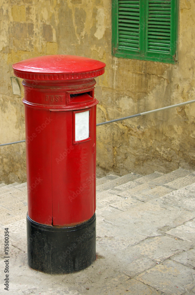 red post box red post box