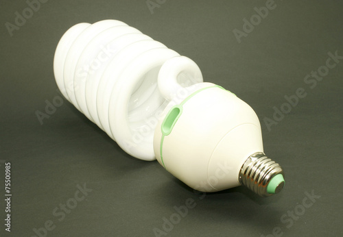 energy efficient light bulb isolated