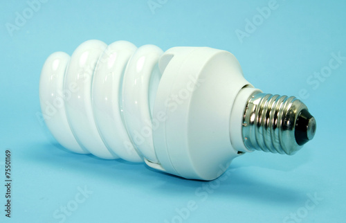 energy efficient light bulb isolated