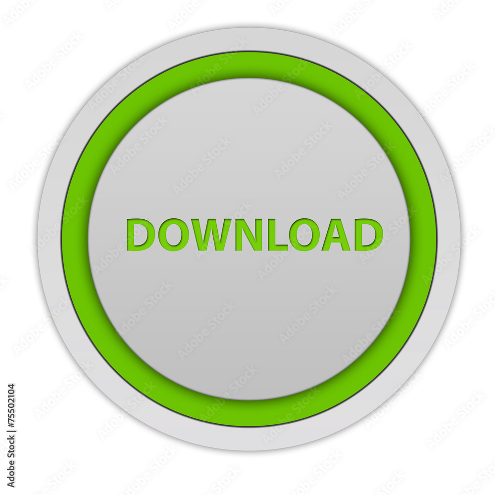 download circular icon on white background download circular icon on white background
