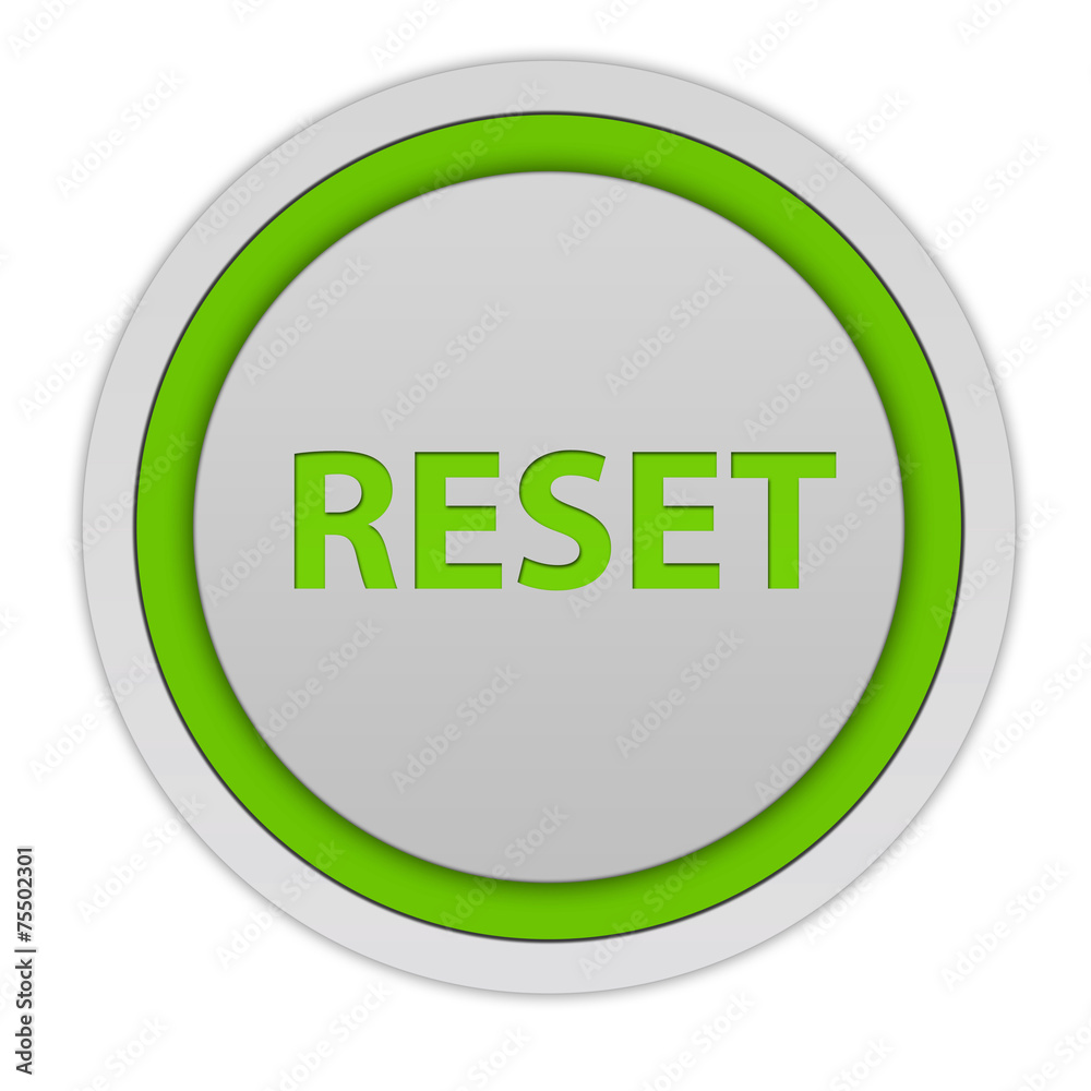 reset circular icon on white background reset circular icon on white background