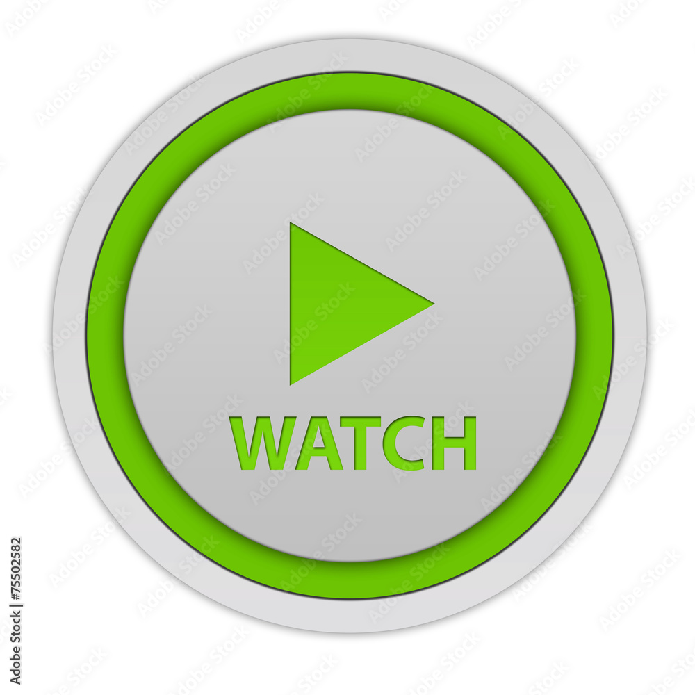 watch circular icon on white background watch circular icon on white background