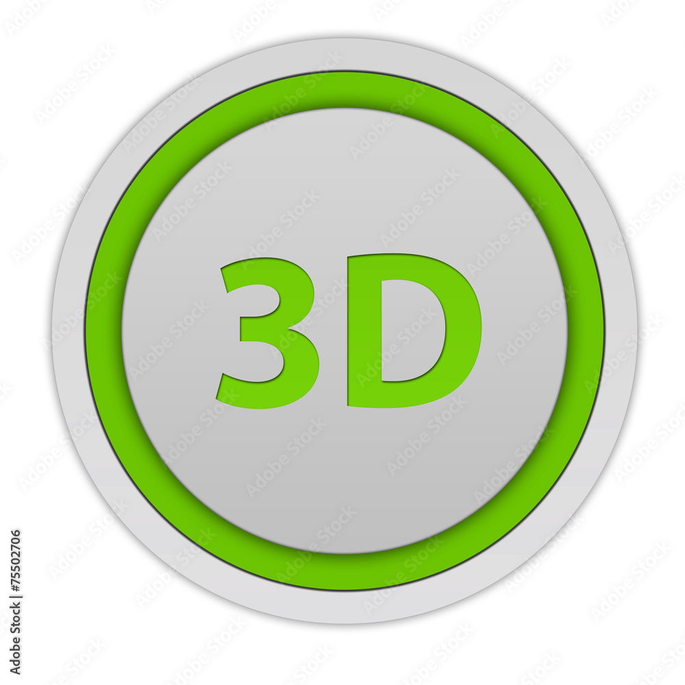 3d circular icon on white background 3d circular icon on white background