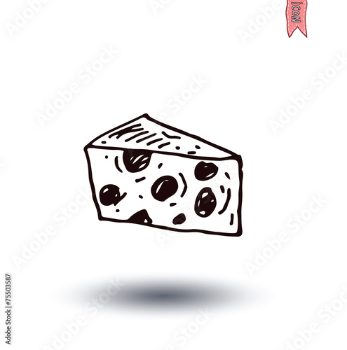 Cheese, Vector illustration.