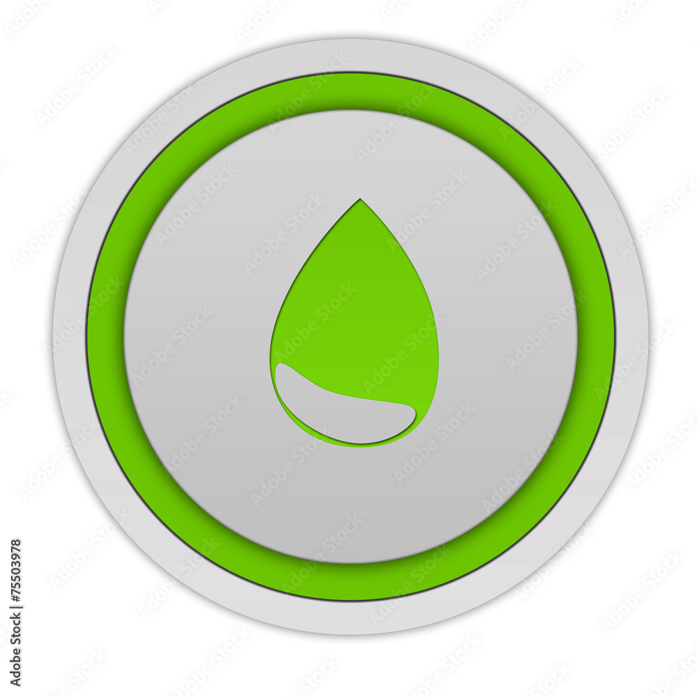 Water circular icon on white background Water circular icon on white background
