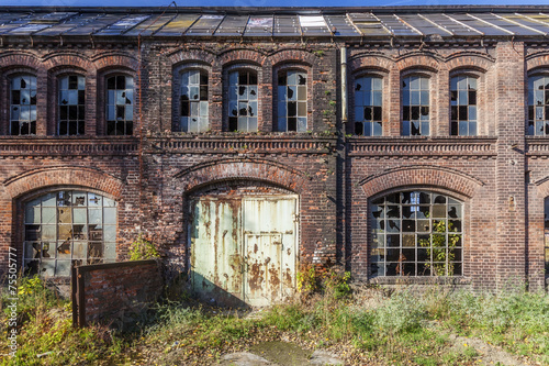 Destroyed, the historic factory hall