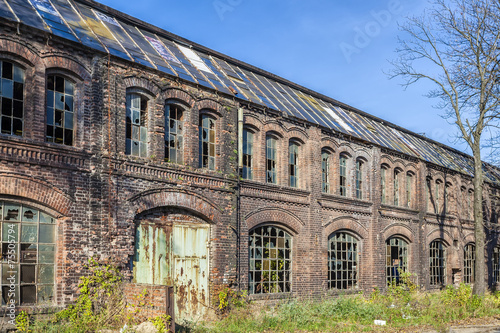 Destroyed, the historic factory hall photo