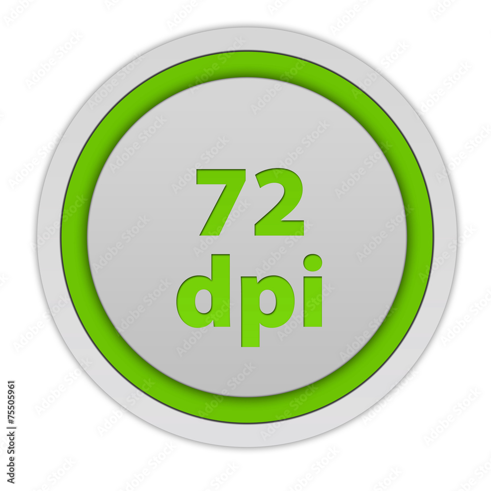 72 dpi circular icon on white background 72 dpi circular icon on white background