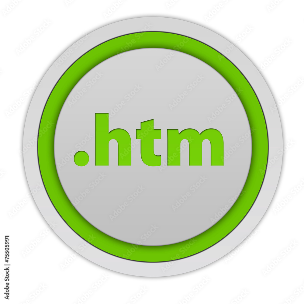 .htm circular icon on white background .htm circular icon on white background