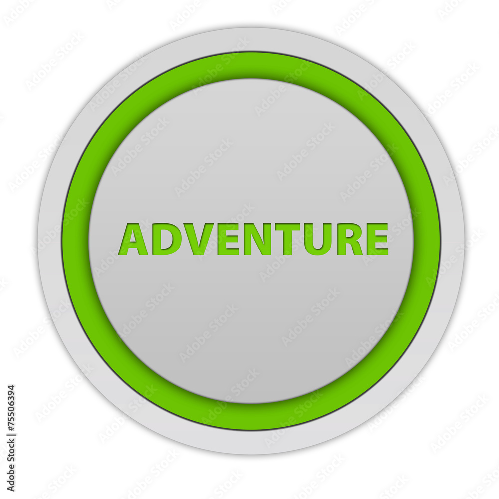 Adventure circular icon on white background Adventure circular icon on white background