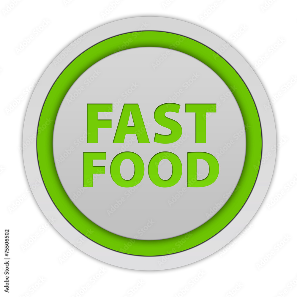 Faast food circular icon on white background Faast food circular icon on white background
