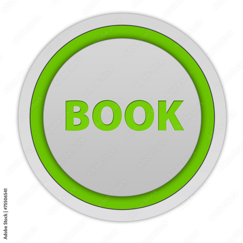 Book circular icon on white background Book circular icon on white background