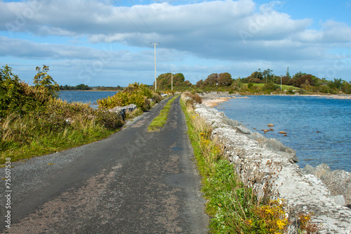 Schilderij op canvas A view of the causeway from Inchiquin Island, Co. Galway.