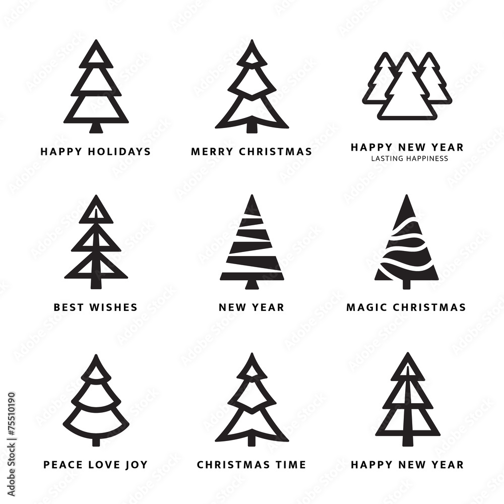 Christmas trees collection Christmas trees collection