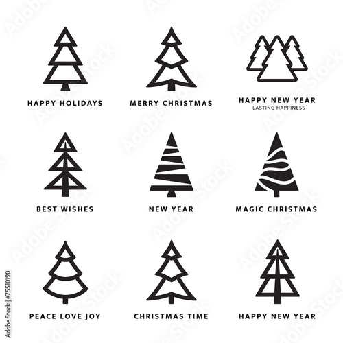 Christmas trees collection