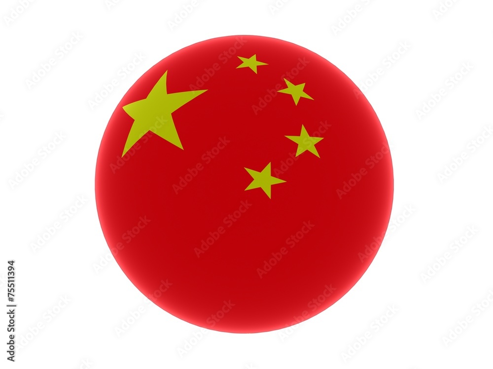 3d flag of China 3d flag of China