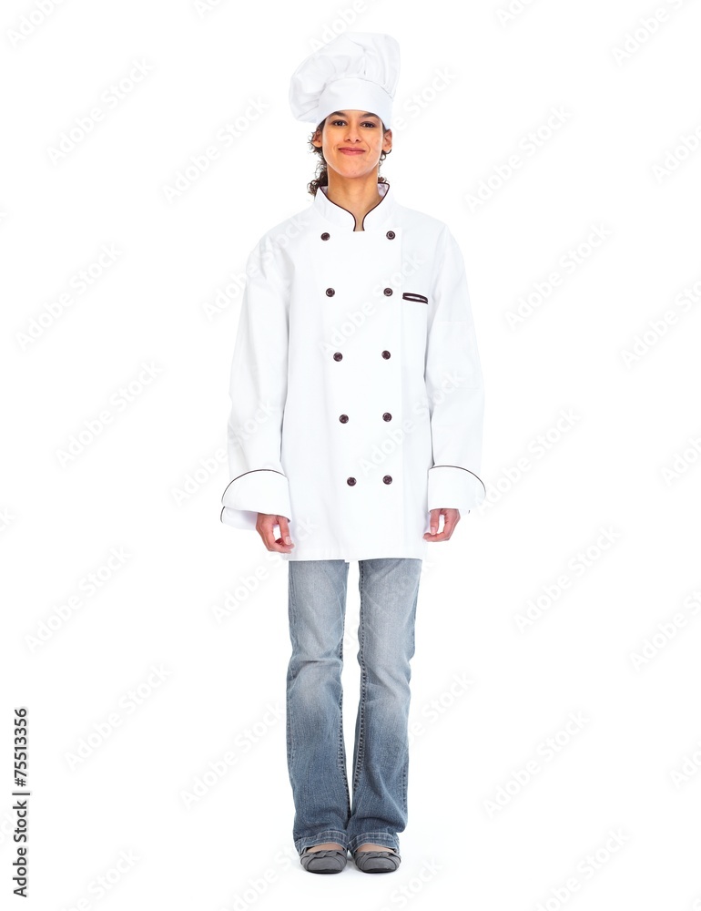 Young chef woman