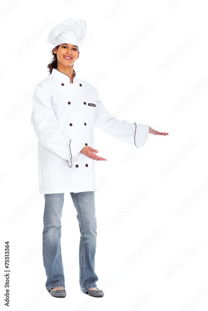 Young chef woman Young chef woman