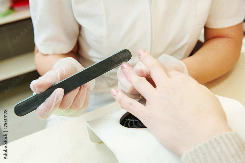 Manicure specialist in beauty salon Manicure specialist in beauty salon